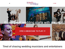 Tablet Screenshot of musicformywedding.com.au